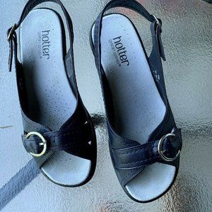 Hotter Comfort Concepts Midnight Blue Slingbacks 6